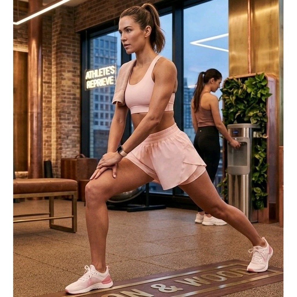 New Lululemon Shake It Out High Rise Run Short 2.5" Pink Mist NWT XXS LW7DKOS